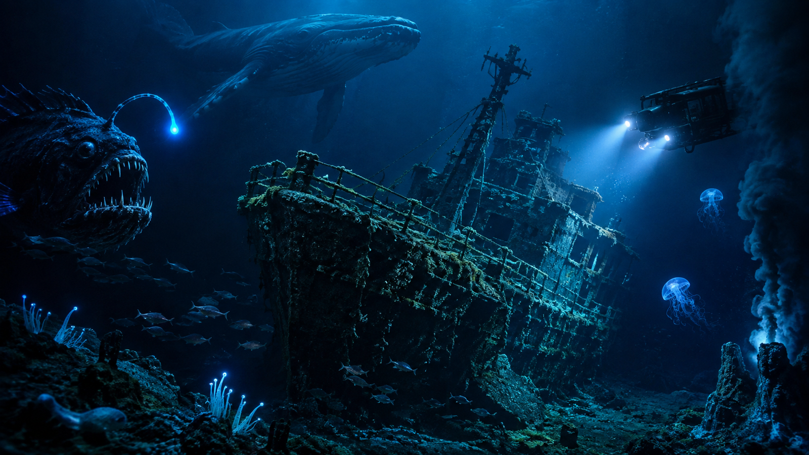 Shipwrecks in the Ocean